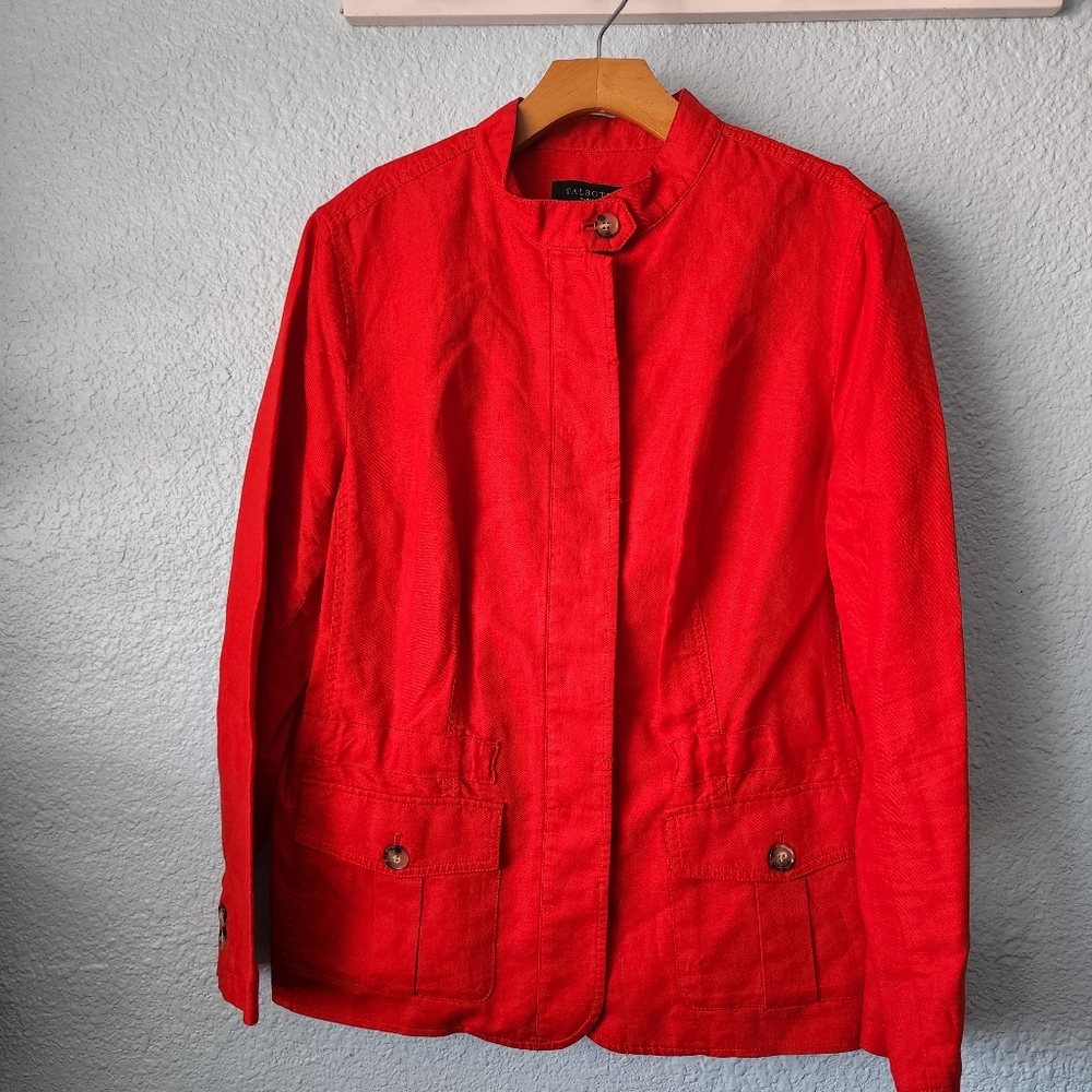 Talbots 55% linen 45% cotton light jacket